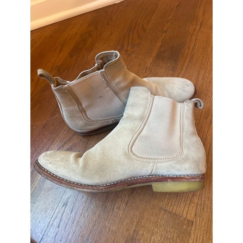 Men's Thursday Cavalier Chelsea Boots Suede Light Tan Size 7